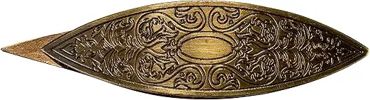 LACIS Antique Bronze Victorian Engraved Tatting Shuttle