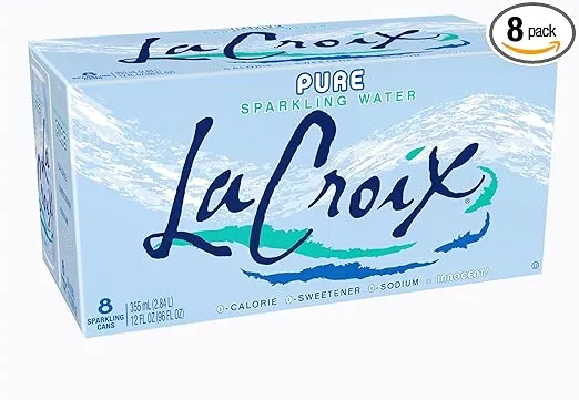 LaCroix Sparkling Water, Pure, 12 Fl Oz (pack of 8)