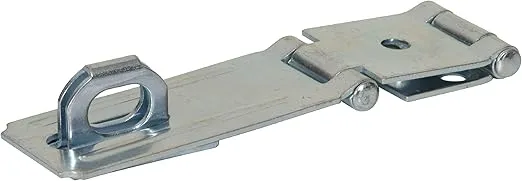 851414 Double Hinge Safety Fixed Staple hasps, 3-1/2"