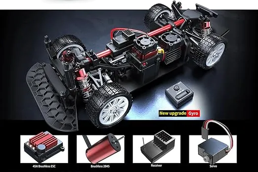 MJX Hyper Go 14303 Brushless RC Drift Car,1/14 2.4G RTR Remote Control Car for Adult,4WD Off-Road Racing Car,42KM/H High Speed All-Road Electric Hobby Toy Truck
