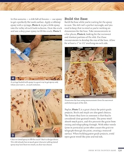 Woodworker's Guide to Live Edge Slabs: Transforming Trees into Tables, Benches, Cutting Boards, and More (Fox Chapel Publishing) Approachable Handbook to Creating Live-Edge Furniture, with 8 Projects