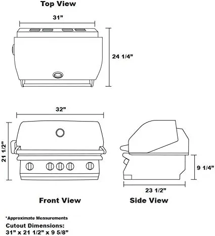 Lion Premium Grills L75623 32" Natural Gas Grill