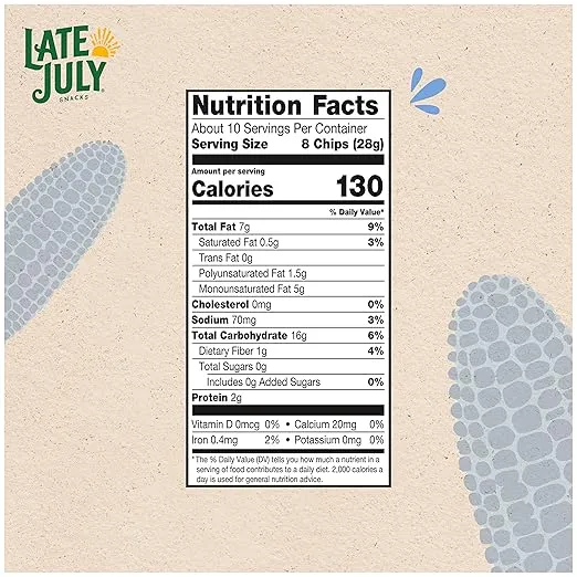 Late July Snacks Organic Blue Corn Tortilla Chips, 10.1 Oz