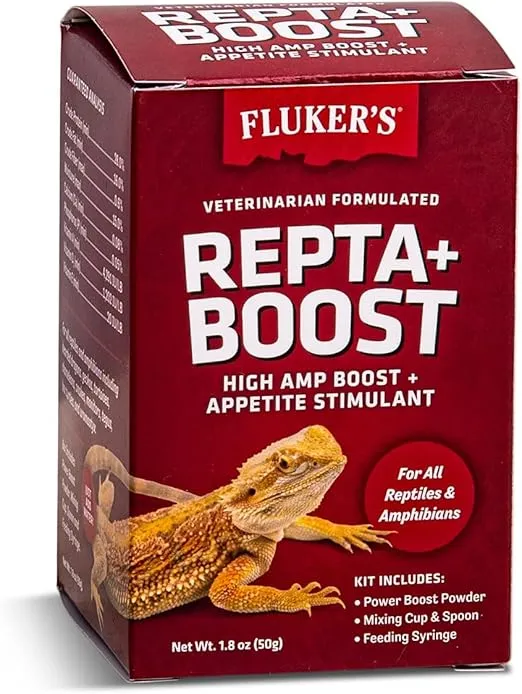 Fluker's Repta Boost, Insectivore and Carnivore High AMP Boost Reptile Supplement, 50gm