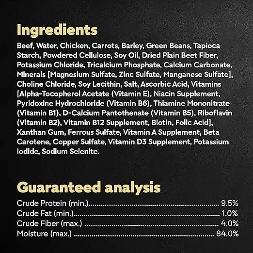 CESAR WHOLESOME BOWLS Adult Soft Wet Dog Food Beef, Chicken, Carrots, Barley & Green Beans Recipe, (10) 3 oz. Bowls