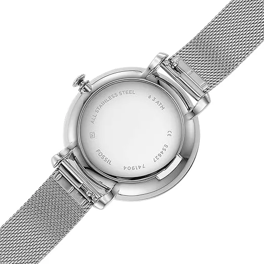 Fossil Jacqueline Women's Watch with Stainless Steel or Leather Band, Analog Watch Display