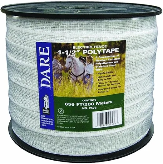DARE PRODUCTS 2576 1-1/2 x 656 Polytape, White