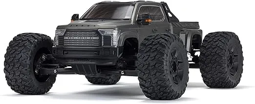 ARRMA RC Truck Big Rock 6S 4WD BLX 1/7 Monster Truck RTR(Battery and Charger Not Included) Gunmetal, ARA7612T1