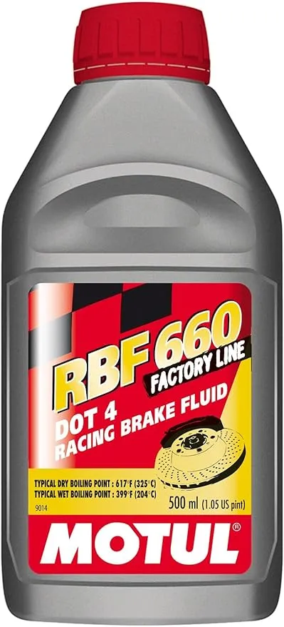 Motul RBF 660 Factory Line Dot-4 100 Percent Synthetic Racing Brake Fluid 500ml (101667)
