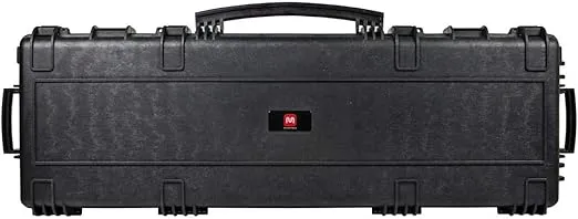 Monoprice Weatherproof Hard Case - 47 x 16 x 6 Inches, With Wheels and Customizable Foam, Shockproof, IP67, Ultraviolet And Impact Resistant Material, Black - Pure Outdoor Collection