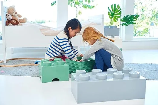 Room Copenhagen, LEGO Storage Brick Box - Stackable Storage Solution - Brick 4, White (40030635)