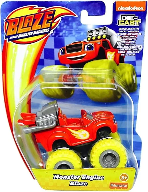 DieCast Nickelodeon Blaze and The Monster Machines Monster Engine Blaze (Red/Yellow) 1:64 Scale