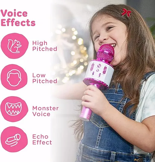 Move2Play, Kids Karaoke Microphone | Includes Bluetooth & Pre-Loaded Songs | Christmas & Birthday Gift | Toy for All Ages - 2, 3, 4, 5, 6+ Year Old Girls, Boys & Toddlers