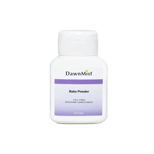 Dukal Dawn Mist Baby Powder, Cornstarch, 2 oz. (Pack of 96)