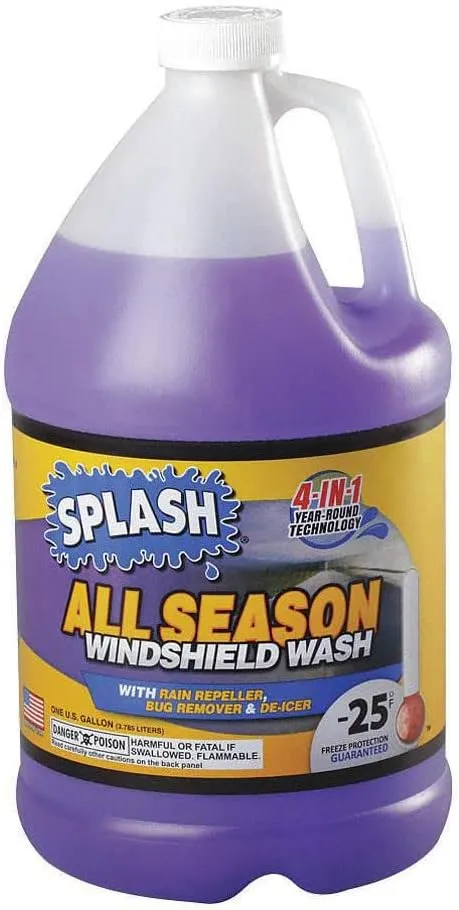 Splash 234192-T35 Windshield Washer Fluid, 1 Gal., Purple