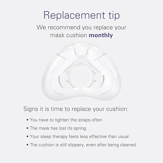 ResMed AirFit N20 Cushion - Nasal CPAP Mask Cushion Replacement - InfinitySeal Design - Soft Silicone - CPAP Accessories - Large