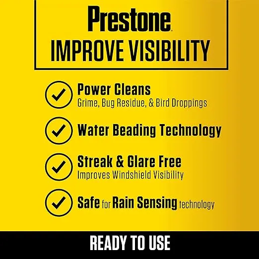 Prestone Bug Wash Windshield Washer Fluid, 1 Gallon