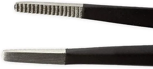 iFixit Precision Tweezers Set - Extra Fine, Angled, Blunt Tips for Electronics, Hobby, Industrial, Professional, Craft