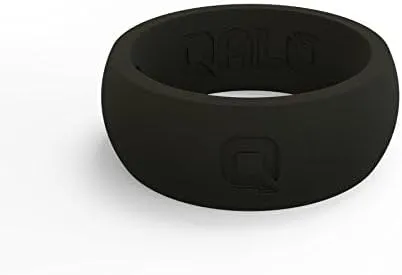 QALO Men's Classic Rubber Silicone Ring, Rubber Wedding Band, Breathable, Durable Rubber Wedding Ring for Men