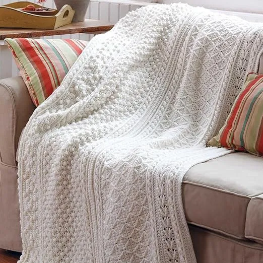 Leisure Arts Aran Afghans to Crochet