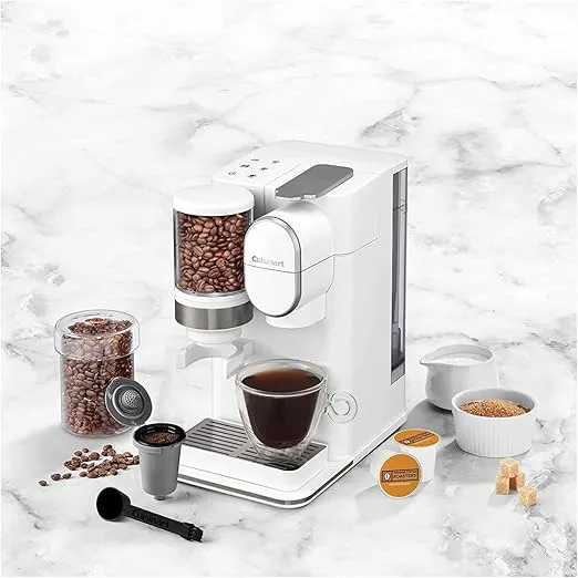 Cuisinart DGB-2W Grind & Brew Single-Serve Coffeemaker, White