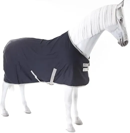 HORSEWARE Ireland Amigo Stable Sheet X Sur Poly, Color: Navy/Silver, Size: 78 (ADRF22-BI00-78)