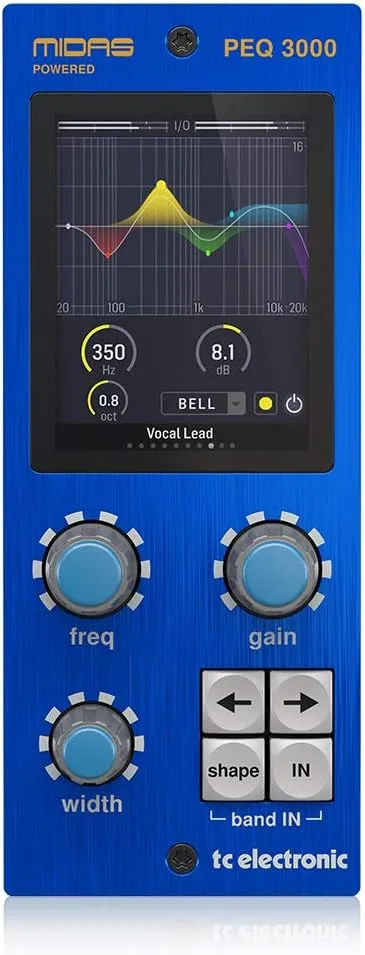 TC Electronic PEQ 3000-DT Midas-Powered Parametric Channel EQ Plug-In with Optional Analog-Feel Desktop Interface