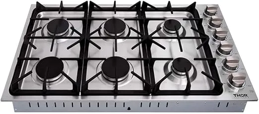 THOR Kitchen Professional 36-inch Cooktop/Rangetop in Stainless Steel - Model TGC3601
