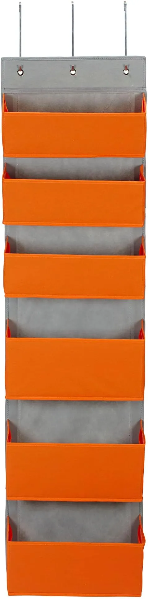 Household Essentials 2168-1 Over-the- Over-the-Door Organizer, Orange