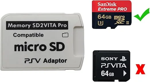 Funturbo Ultimate Version SD2Vita 5.0 Memory Card Adapter, PS Vita PSVSD Micro SD Adapter PSV 1000/2000 PSTV FW 3.60 HENkaku Enso System