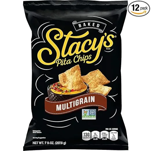 Stacy's Pita Chips, Multigrain, 7.33 Ounce (Pack of 12)