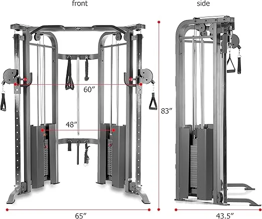 XMARK Functional Trainer Cable Machine, Commercial and Home Gym Functional Trainers