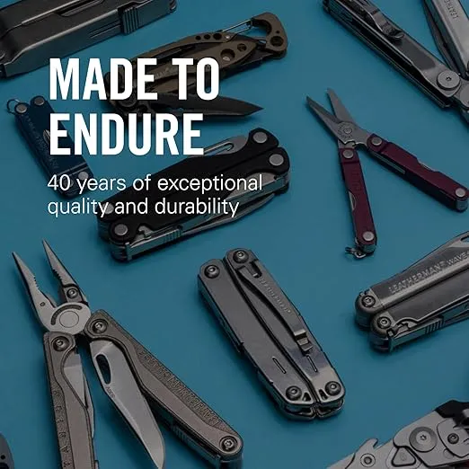 LEATHERMAN, Bond Multitool, Stainless Steel EDC Tool with 420HC Blade and Nylon Sheath