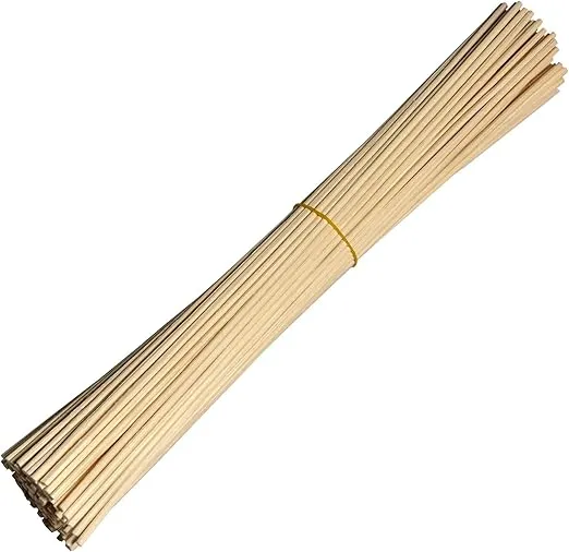 100 Pieces Natural Rattan Reed Diffuser Replacement Refill Sticks for Home Fragrance Essential Oil (8" x 3mm)