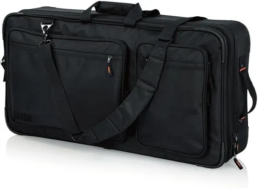 Gator Club Series DJ Backpack with Adjustable Interior and Bright Orange Lining Fits 27" Controllers (G-CLUB-CONTROL-27BP)