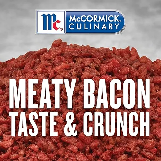 McCormick Culinary Bacon Flavored Bits, 3.5 lb - One 3.5 Pound Container of Plant-Based Bacon Bits for Toppings on Salads, Soups, Potatoes, Vegetarian Dishes, and More
