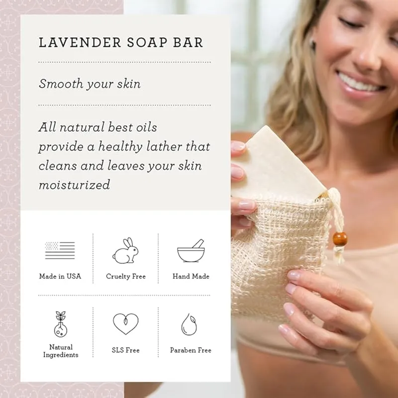 Lizush Luxury Spa Gifts for Women - 6 Piece Lavender Relaxation Spa Gift Baskets for Women, Care Package for Women, Spa Kit Gift Box Bath Sets, Self Care Gifts Set For Wife - Thinking of You