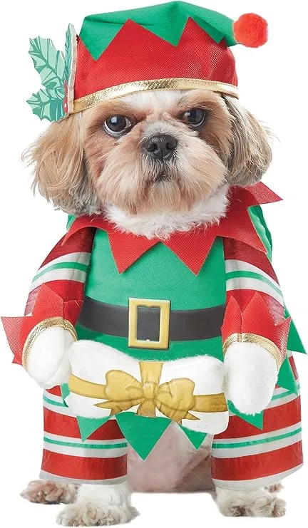 Elf Pup Dog Costume Large
