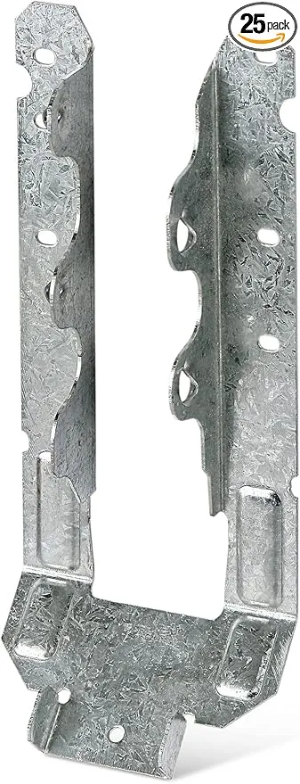 Simpson Strong-Tie LRU28Z LRUZ ZMAX® Galvanized Slopeable Light Rafter U Hanger for 2x8 (Pack of 25)