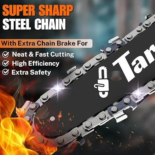 Mini Chainsaw 6 Inch Cordless - Upgraded Powerful Mini Chain Saw Battery Powered - Light Weight Mini Chainsaw Cordless - Handheld Small Electric Saw For Tree Branches, Trimming, Wood Cutting
