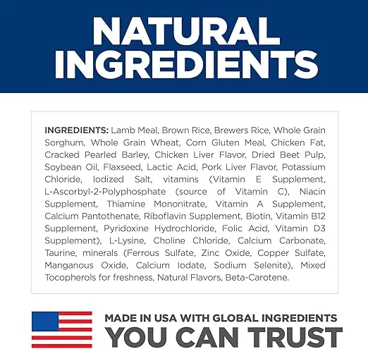 Hill's Science Diet Small & Mini, Adult 1-6, Small & Mini Breeds Premium Nutrition, Dry Dog Food, Lamb & Brown Rice, 4.5 lb Bag