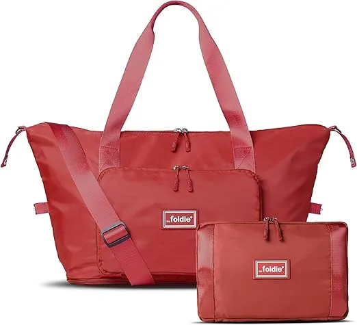 The Foldie® Foldable Travel Tote Bag for Women - Weekender Bags for Women, Travel Bag