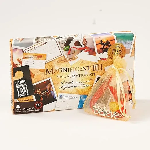 MAGNIFICENT Vision Board Kit - Create a Vision for Your Dream Life - Use The Power of Visualization to Achieve Your Dreams (Ultimate)