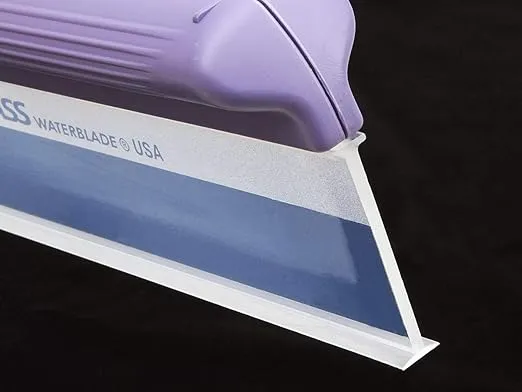 One Pass Classic 12" Waterblade Silicone T-Bar Squeegee Purple (WBL-OP2012CTY)