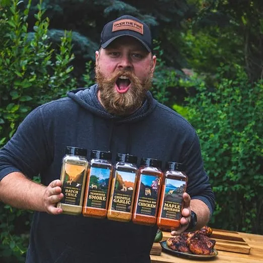 Spiceology & Derek Wolf - Nashville Hot Chicken Seasoning - Spicy American Barbeque Rubs, Seasonings and Spice Blends - Use On: Chicken, Wings, Cauliflower, Pork, Salmon, Chickpeas, Roasted Nuts or Vegetables - 3.5 oz