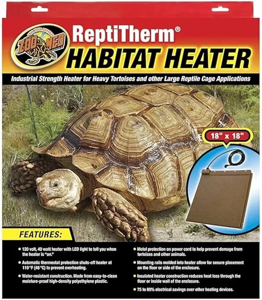 Zoo Med Laboratories SZMRH20 40-Watt Repti Therm Habitat Heater