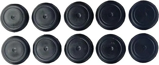 5/8" 0.625 inch Black Rubber Plugs for Flush Mount Body and Sheet Metal Holes Qty 10