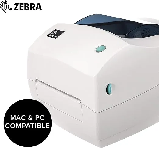 ZEBRA GC420t Thermal Transfer Desktop Printer Print Width of 4 in USB Serial and Parallel Port Connectivity GC420-100510-000
