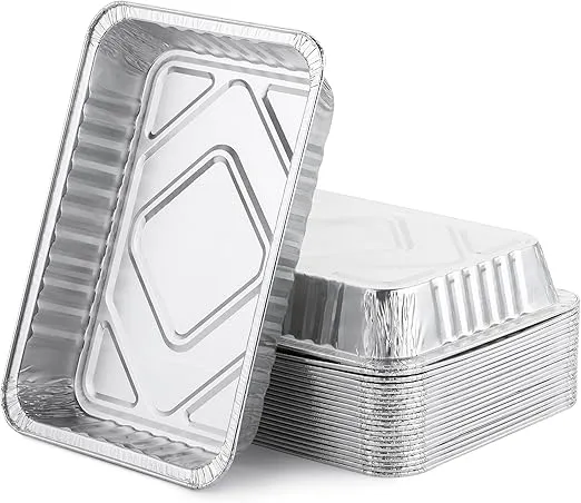 UNCO- Grill Drip Pans Aluminum, 7.5”x5”, 22 pcs, Compatible with Weber Spirit Series, Genesis Series, Q Series Grills, Drip Pan Liners, Grease Pan Liner, Grill Drip Pans for Outdoor Grill