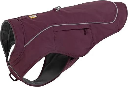 Ruffwear, Overcoat Fuse Jacket Harness Combo for Dogs, Purple Rain, X-Small